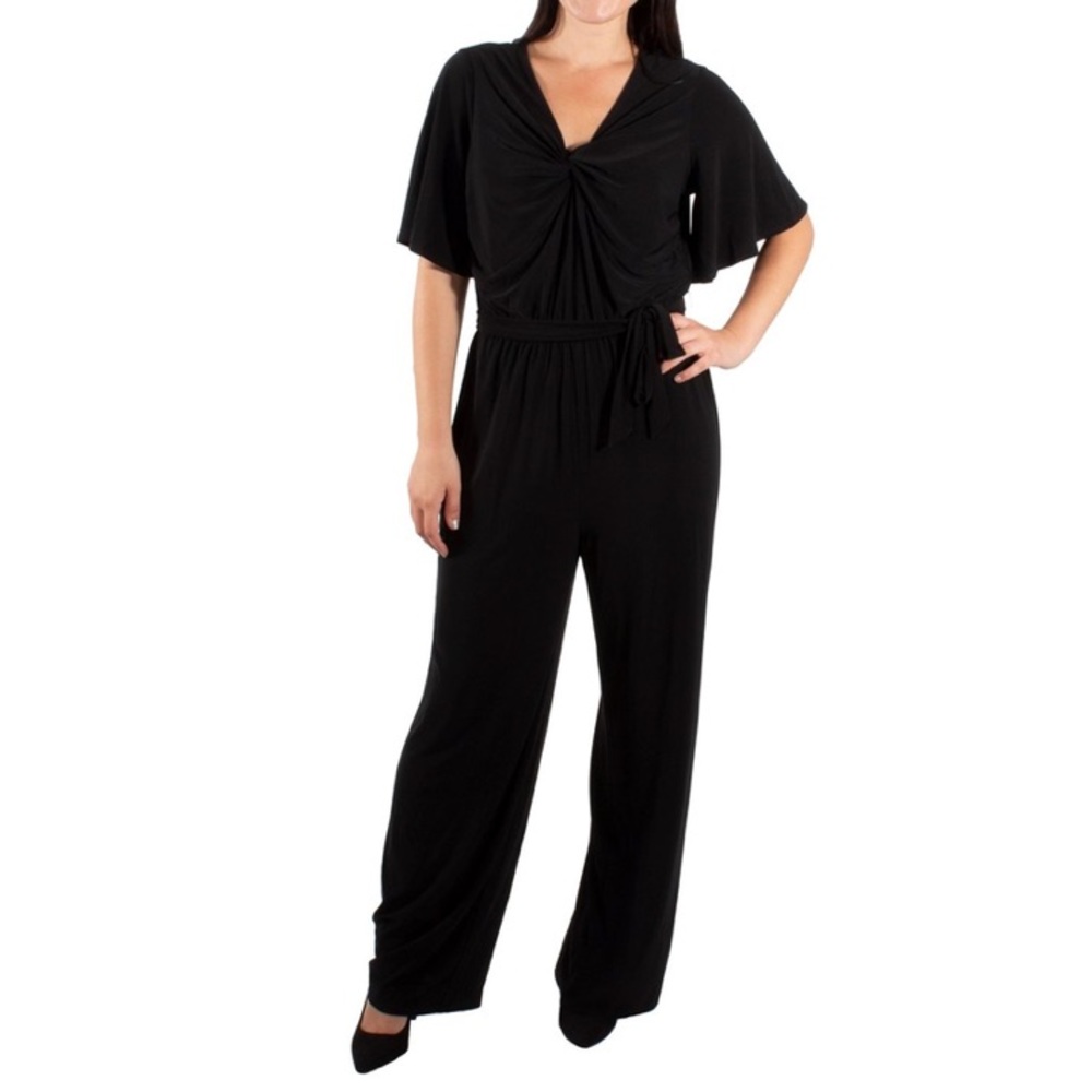 NWT NY Collection Black Jumpsuit - Size SP